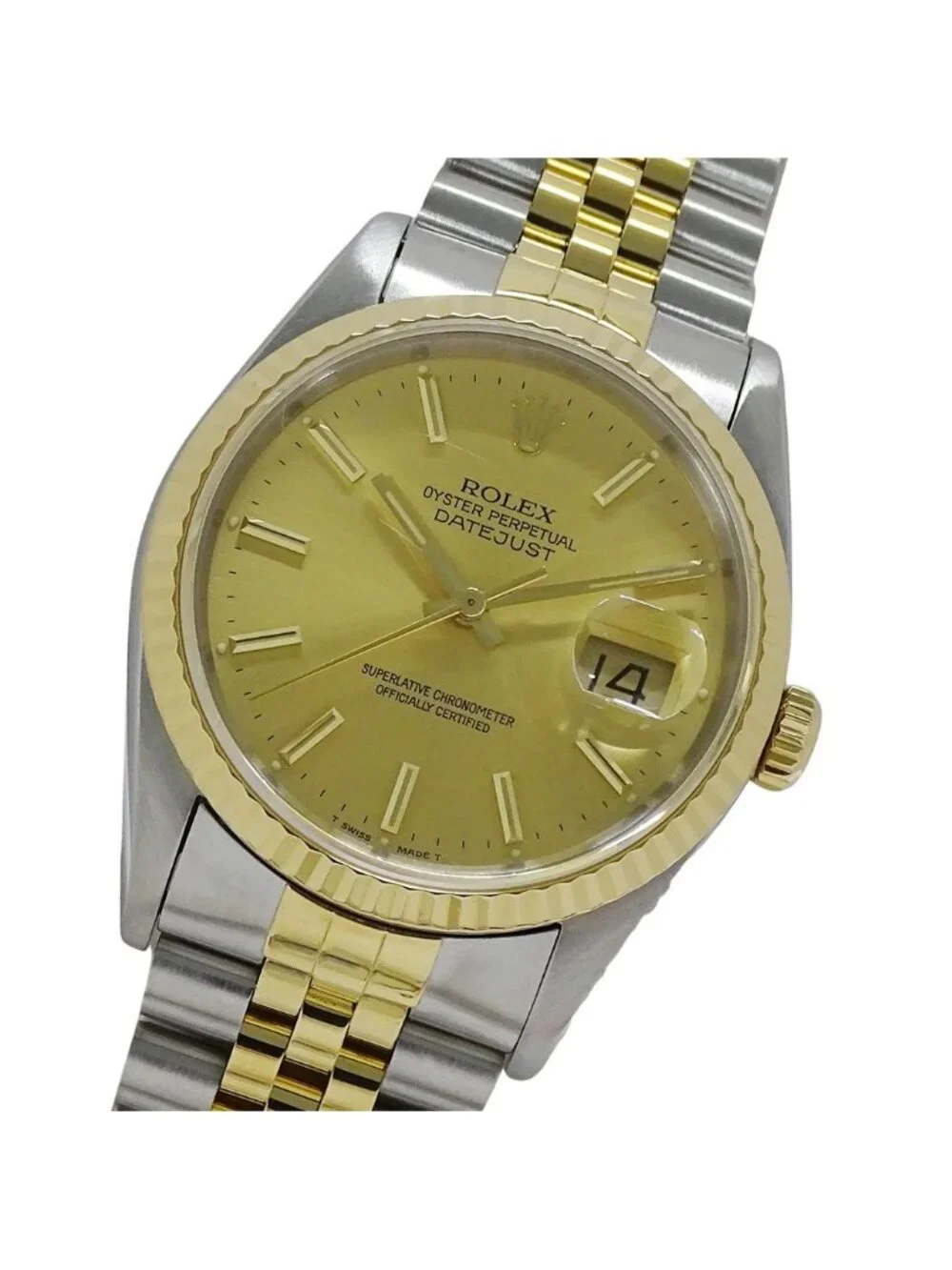 Rolex Datejust Number Watch Automatic Winding at Stainless Steel Gold YG